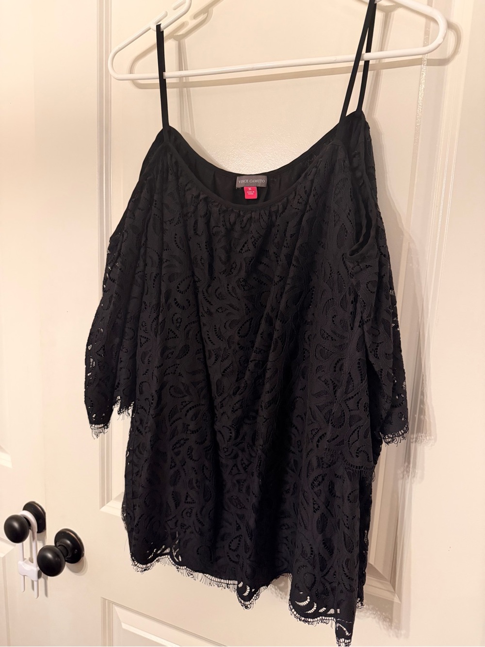 Vince Camuto Lace Cold Shoulder Blouse